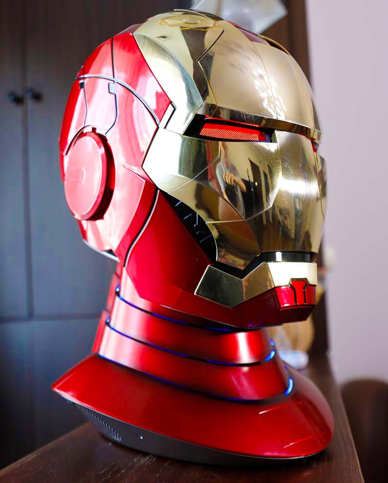US | Autoking|hammer Mk5 ironman helmet |  Voice Control | 4/8 Multi-piece Opening | mk42 arm