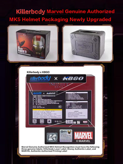 Disney Genuine | Mk7 ironman helmet | English voice control | mask can be removed