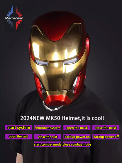 US Stock | Mechahead IronMan  Mk50 MK5 Helmet | English version | Voice Control | 1: 1 Real Person Wearable