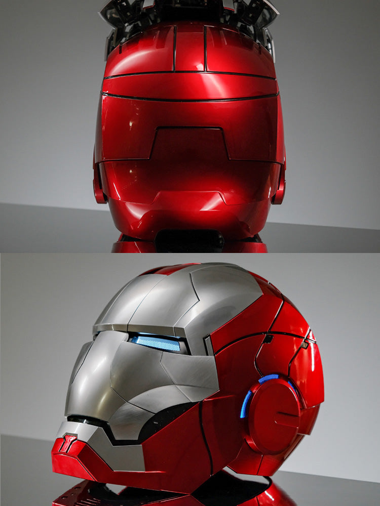 US | Autoking|hammer Mk5 ironman helmet |  Voice Control | 4/8 Multi-piece Opening | mk42 arm
