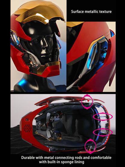 US Stock | Mechahead IronMan  Mk50 MK5 Helmet | English version | Voice Control | 1: 1 Real Person Wearable
