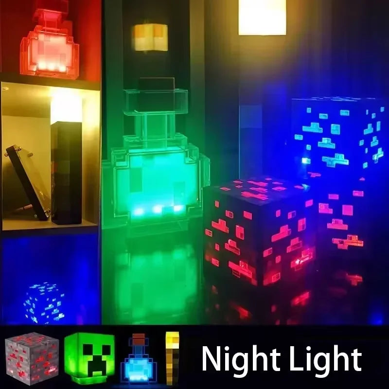 Brownstone Torch LED Lamp Potion Bottle Light USB Rechargeable Night Light Kids Xmas Gift Table Lamp Living Room Bedroom Decor